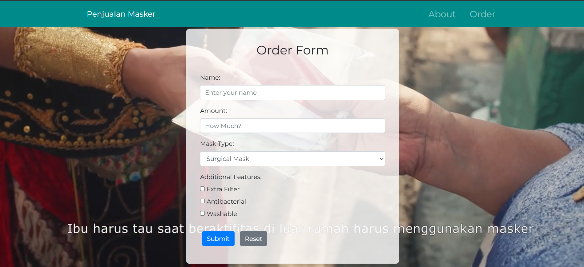 Website Penjualan Masker